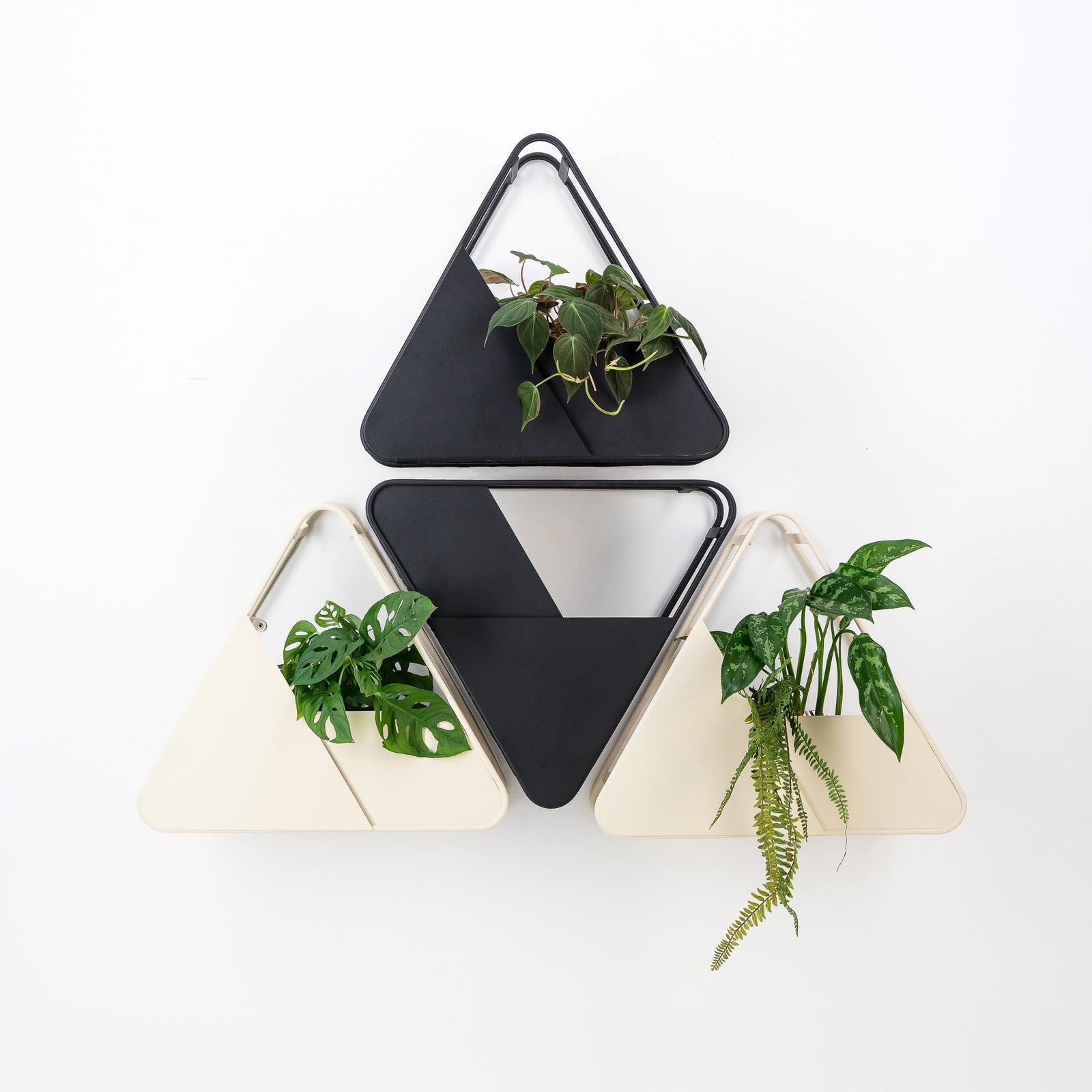 Trioka | Wall Mounted Modular Planter - Contemporary Vertical