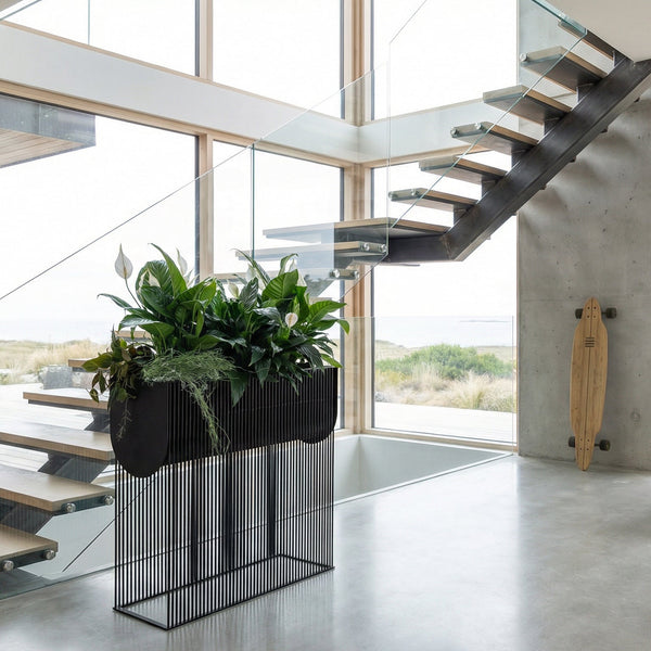 Plantr - Eclipso Long Lifestyle - Steel Designer Planter - Plant box, trough 