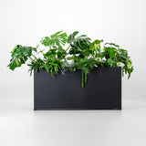 Plantr - Loft Plantr Stainless Steel Powder coated planter box. Steel pot plant trough. Architetural black planter box