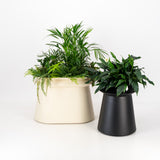 Plantr - Totem Stainless Steel Powder coated planter box. Steel pot plant trough. Architetural black planter box