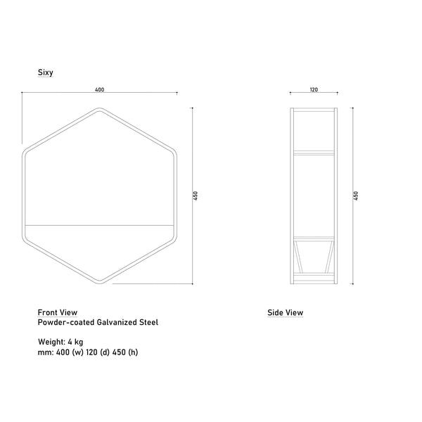 Plantr Sixy wall hanging planters | hexagon modular pot plants Cape Town South Africa